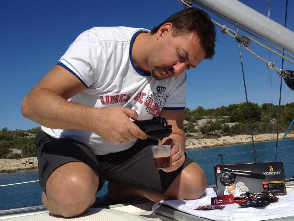 na jachtě - Chorvatsko